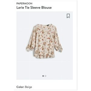 Papermoon Larie Tie Sleeve Blouse